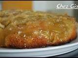 Gâteau tatin de rhubarbe