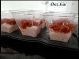 Verrine mousse jambon - tomates séchées