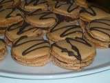 Macarons ganache chocolat