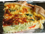 Quiche aux brocolis, tomates et fromage de chèvre