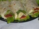 Wraps chauds au chorizo et au fromage