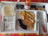 Boudin noir aux oignons et banane plantain du Petit Bistro à l’Actifry 2 en 1