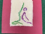 Broderie zen pour coussin yoga d Annie / Mamou Soleil