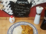 Colombo de poulet aux carottes et lait de coco