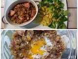 Deux en un : poireaux, saucisson à l’ail, comme en Bretagne, au Petit Bistro