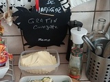 Gratin de Courgette tout simple Boursin, lardons à l’ AirFryer