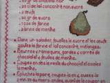 Livre Recettes Brodées de Mamigoz : Douceurs Poire Chocolat Menthe