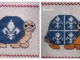 Plaid aux Tortues : Deux Tortues Royalistes