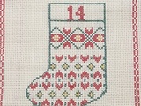 Plaid en Fêtes case e : Botte Calendrier de l' Avent n° 3