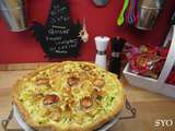 Quiche au panais, courgette et chèvre crème coco