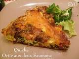 Quiche printanière : Ortie aux deux Saumons de Mamigoz