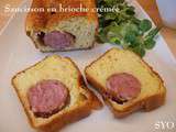 Saucisson en brioche crémée du Petit Bistro