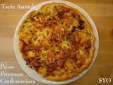 Tarte Annick : poire, poireaux et coulommiers