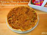 Tarte exotique : thon, anchois, Christophines, Champignons