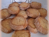 Biscuits diamants aux graines de sésame et écorce de citron