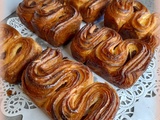 Brioche'cake feuilletée caramélisée au chocolat