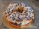 Couronne briochée à la mascarpone, aux pépites de chocolat