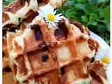 Gaufre liégeoise aux pépites de chocolat