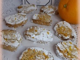 Ricciarelli biscuits italien à l'amande et orange