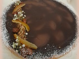 Tarte croustillante poire chocolat