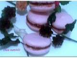 Premiers macarons framboise