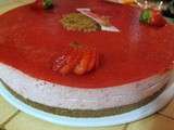 Entremets spéculoos et fraises