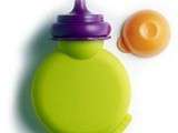 Gourde en silicone pour compotes de fruits maison