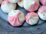 Meringues roses et blanches