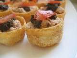 Mini croustades aux rillettes de thon