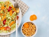 Pois chiches en salade : une recette éclatante, saine et prête en un clin d’œil
