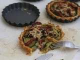 Tartelettes aux courgettes et lardons