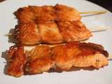 Yakitori (brochettes) de saumon