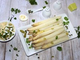 Asperges à la sauce tartare allégée