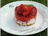 Bavarois fraises citron sur son croquant de spéculoos