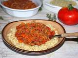 Blé à la bolognaise (pour 1 pers)