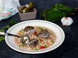 Boulettes de boeuf au vert et son coeur de St Môret (+ idée menu)