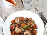 Boulettes de veau aux lentilles et carottes