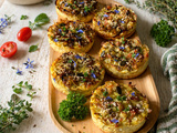 🥧 Bread quiche aux poireaux, bacon et comté