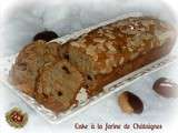 Cake à la farine de châtaignes