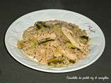 Cassolette de poulet riz et courgettes