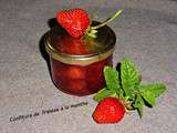 Confiture de fraises à la menthe