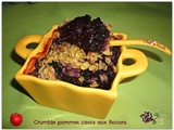 Crumble pommes fruits rouges aux flocons