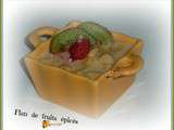 Flan de fruits épicés