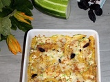 Frittata de pâtes aux courgettes