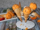 Glace abricots romarin