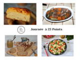 Journée du 19 mars à 23 points (menus et recettes)