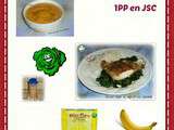 Menu du dîner à 9PP et 1PP en jsc