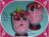 Mousse de riz aux fruits rouges