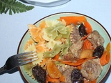 Noisettes de filet de porc aux fruits secs