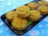 Palets de courgettes et de carottes au millet